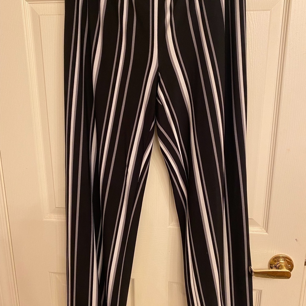 Inc Womens Striped Wide Leg Pants